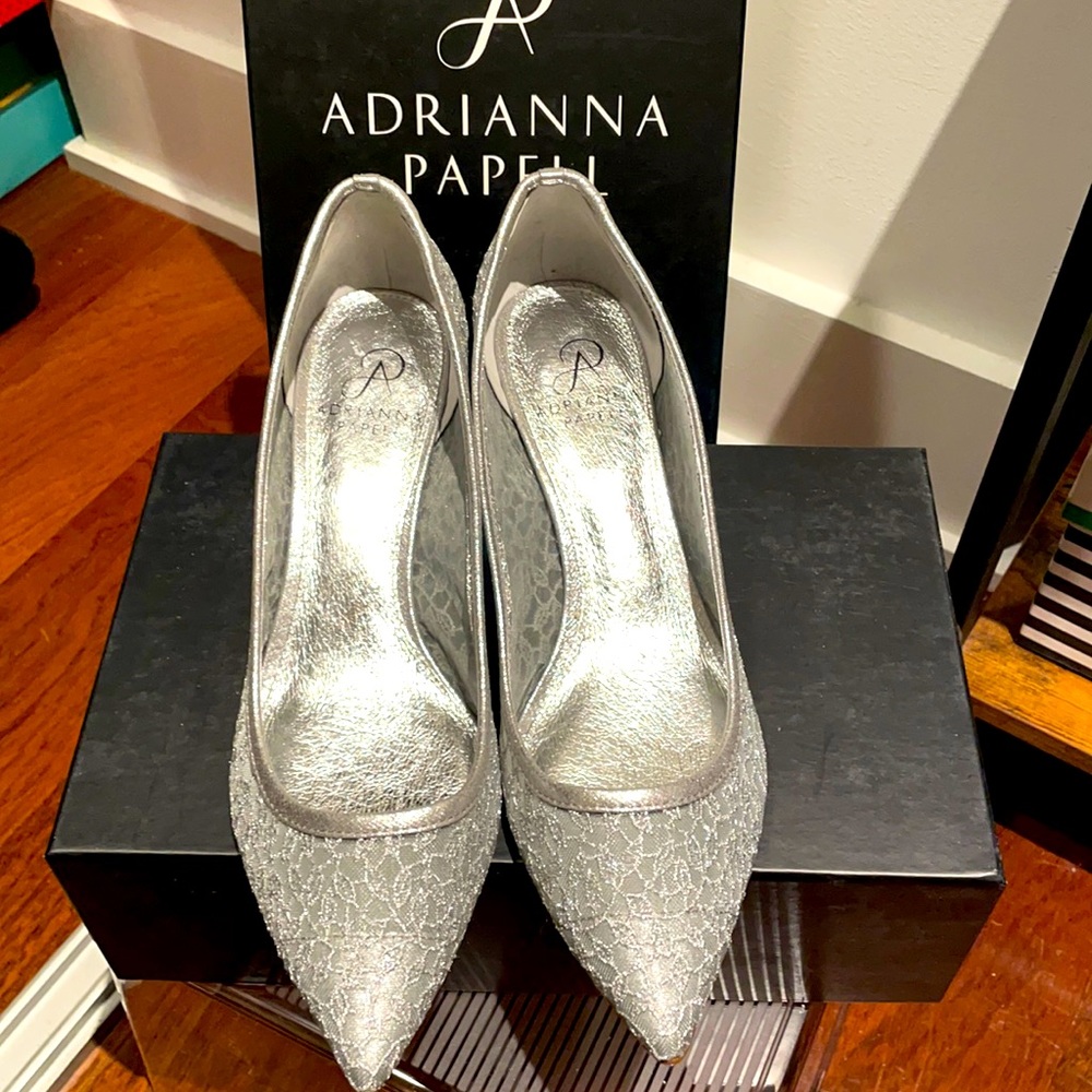 Kitten Heel Cinderella Slippers NIB